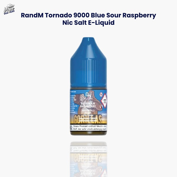 RandM Tornado 9000 Blue Sour Raspberry Nic Salt E-Liquid (Box of 10)