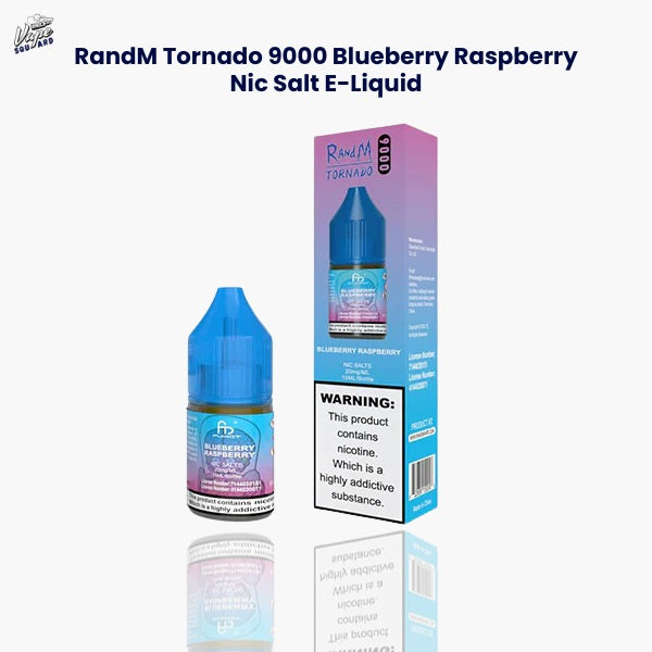 RandM Tornado 9000 Blueberry Raspberry Nic Salt E-Liquid (Box 0f 10)