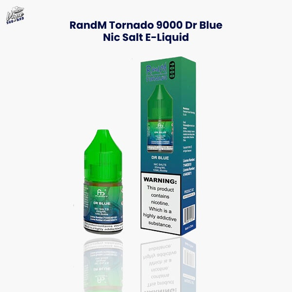 RandM Tornado 9000 Dr Blue Nic Salt E-Liquid (Box of 10)