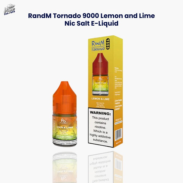 RandM Tornado 9000 Lemon and Lime Nic Salt E-Liquid (Box of 10)