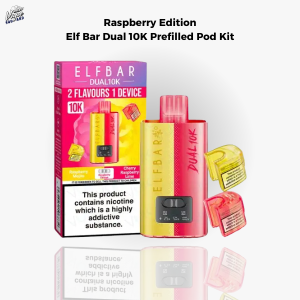 Raspberry Edition Elf Bar Dual 10K Prefilled Pod Kit