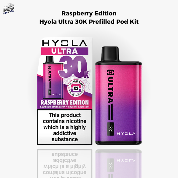 Raspberry Edition Hyola Ultra 30K Prefilled Pod Kit
