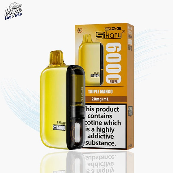SKE Sikary S6000 Triple Mango Prefilled Vape Kit