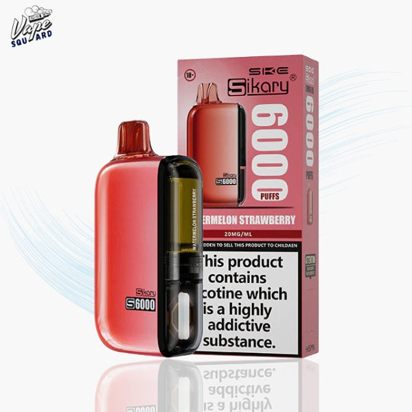 SKE Sikary S6000 Watermelon Strawberry Prefilled Vape Kit