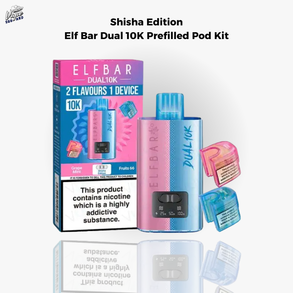 Shisha Edition Elf Bar Dual 10K Prefilled Pod Kit