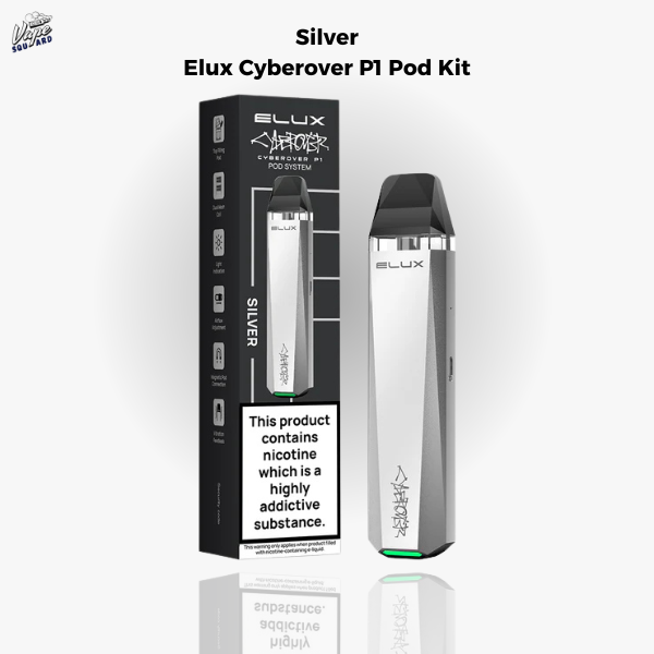 Silver Elux Cyberover P1 Pod Kit