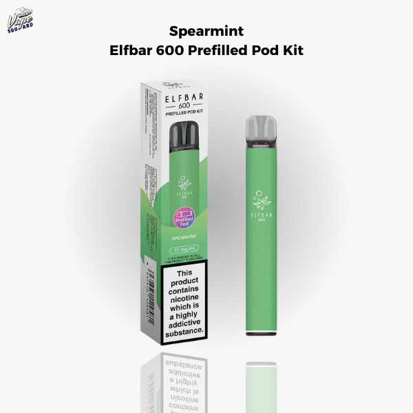 Spearmint Elfbar 600 Prefilled Pod Kit