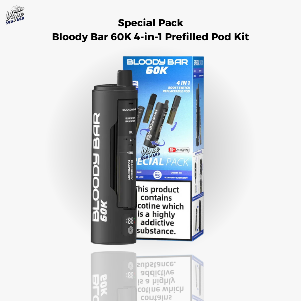 Special Pack Bloody Bar 60K 4-in-1 Prefilled Pod Kit