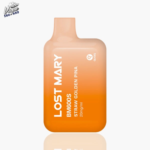 Straw Golden Pina Lost Mary BM600 Prefilled Vape