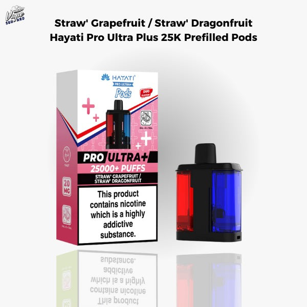Straw' Grapefruit / Straw' Dragonfruit Hayati Pro Ultra Plus 25K Prefilled Pods