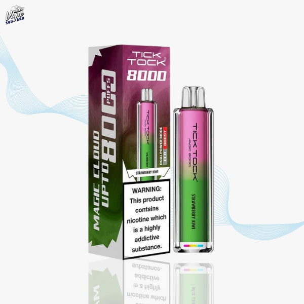 Strawberry Kiwi Tick Tock Magic 8000 Prefilled Vape