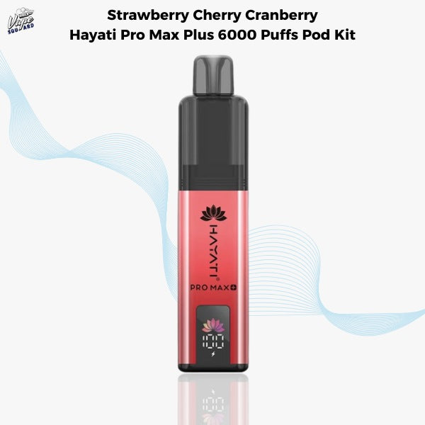 Strawberry Cherry Cranberry Hayati Pro Max Plus 6000 Prefilled Pod Kit