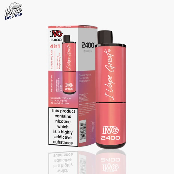 Strawberry Edition IVG 2400 Prefilled Vape