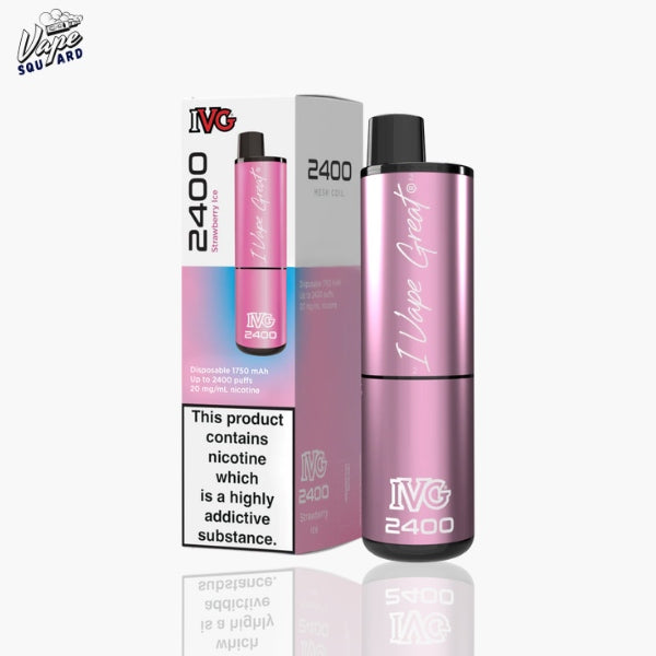 Strawberry Ice IVG 2400 Prefilled Vape