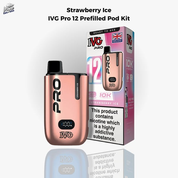 Strawberry Ice IVG Pro 12 Prefilled Pod Kit