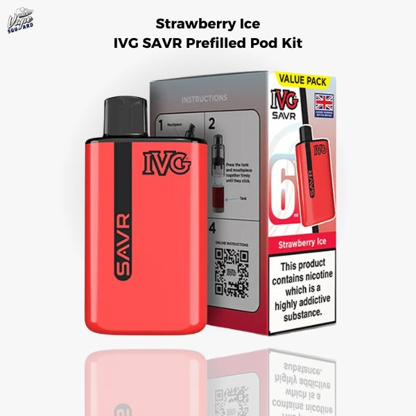 Strawberry Ice IVG SAVR Prefilled Pod Kit