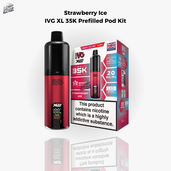 Strawberry Ice IVG XL 35K Prefilled Pod Kit