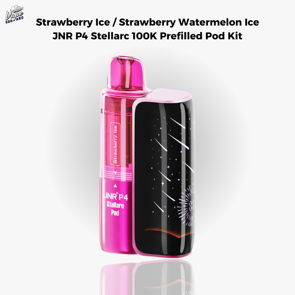 Strawberry Ice / Strawberry Watermelon Ice JNR P4 Stellarc 100K Prefilled Pod Kit