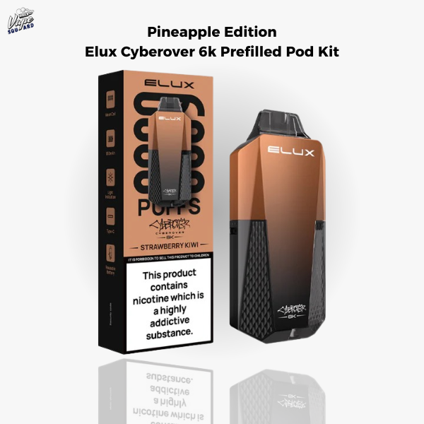 Strawberry Kiwi Elux Cyberover 6k Prefilled Pod Kit