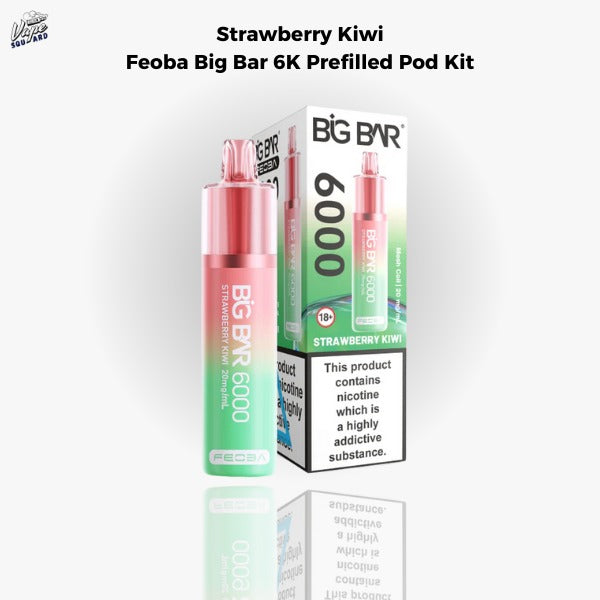 Strawberry Kiwi Feoba Big Bar 6K Prefilled Pod Kit