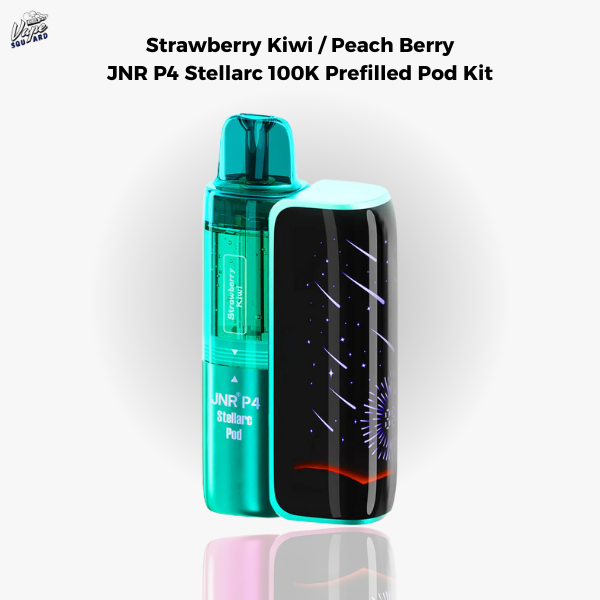 Strawberry Kiwi / Peach Berry JNR P4 Stellarc 100K Prefilled Pod Kit