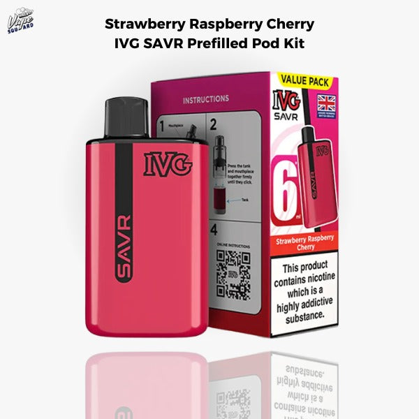 Strawberry Raspberry Cherry IVG SAVR Prefilled Pod Kit