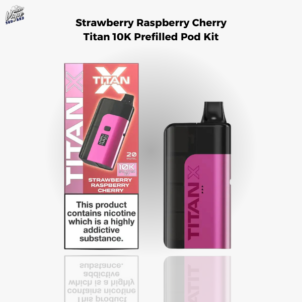 Strawberry Raspberry Cherry Titan 10K Prefilled Pod Kit