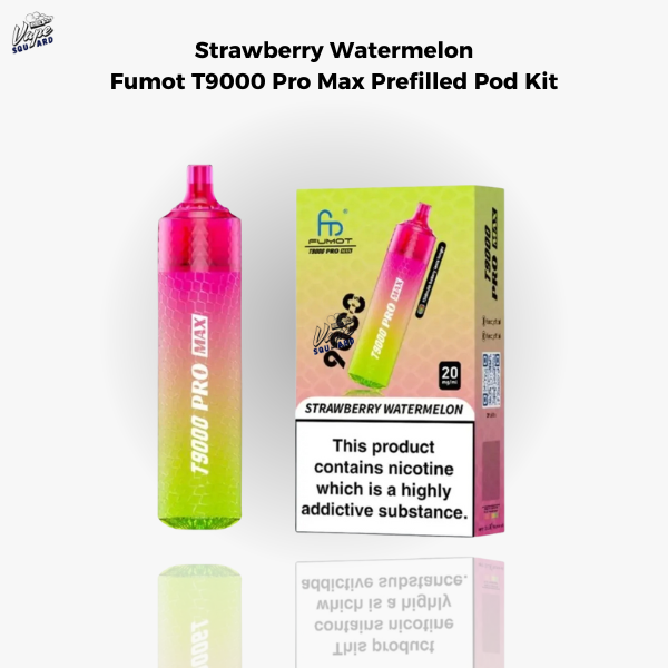 Strawberry Watermelon Fumot T9000 Pro Max Prefilled Pod Kit