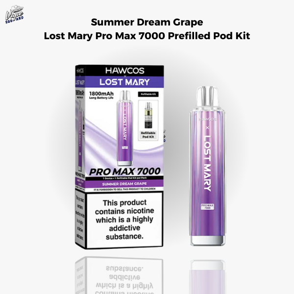 Summer Dream Grape Lost Mary Pro Max 7000 Prefilled Pod Kit