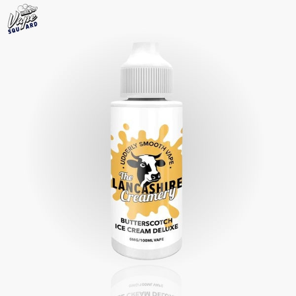Butterscotch Ice Cream Deluxe The Lancashire Creamery Shortfill E-Liquids 100ml