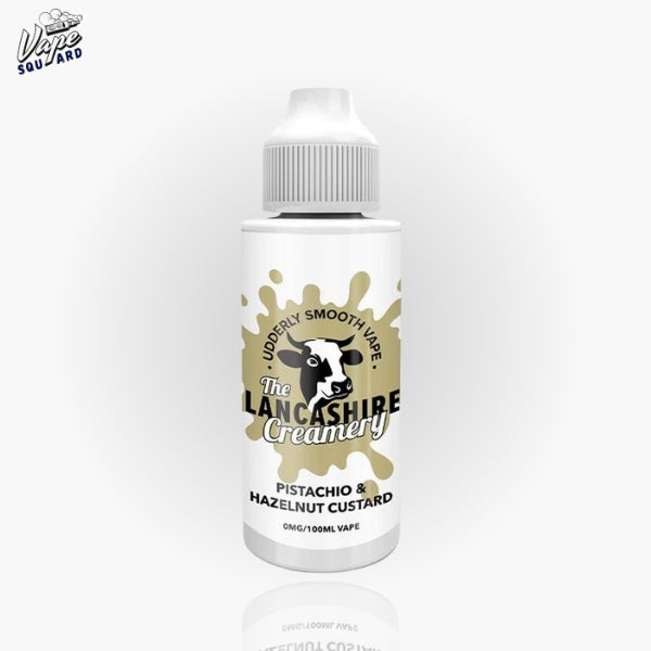 Pistachio and Hazelnut Custard The Lancashire Creamery Shortfill E-Liquids 100ml