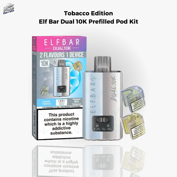 Tobacco Edition Elf Bar Dual 10K Prefilled Pod Kit