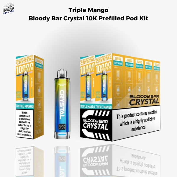 Triple Mango Bloody Bar Crystal 10K Prefilled Pod Kit