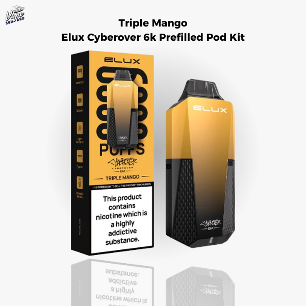 Triple Mango Elux Cyberover 6K Prefilled Pod Kit
