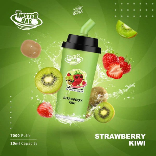 Strawberry Kiwi Twister Bar 7000 Puffs Disposable Vape