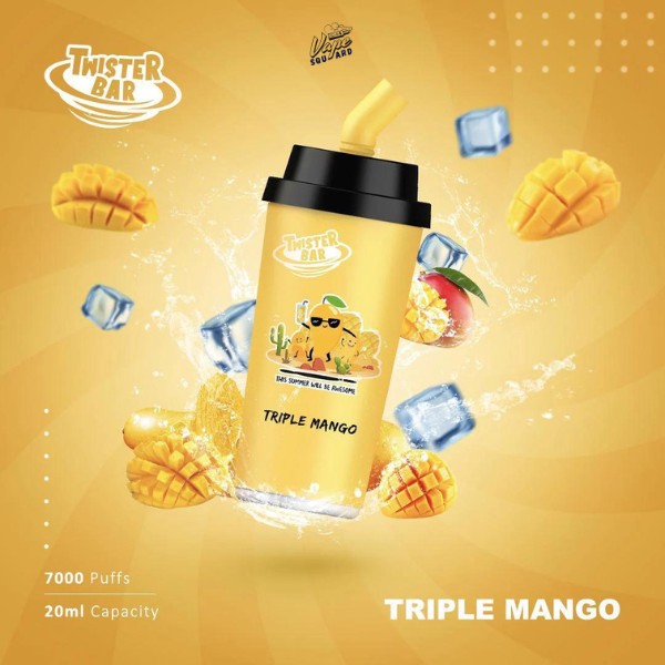 Triple Mango Twister Bar 7000 Puffs Disposable Vape