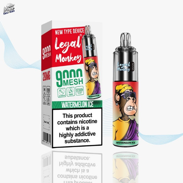 Legal Monkey 9000 Prefilled Vape - All Flavours Legal Monkey 9000 Prefilled Vape - All Flavours