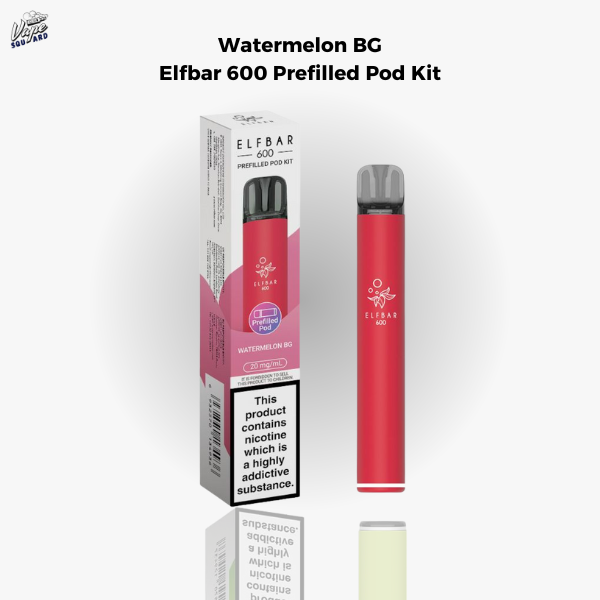 Watermelon BG Elfbar 600 Prefilled Pod Kit