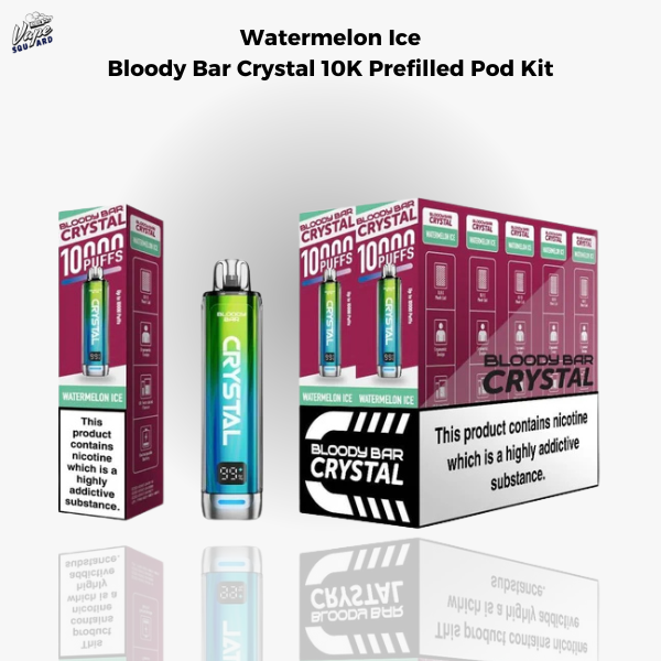 Watermelon Ice Bloody Bar Crystal 10K Prefilled Pod Kit