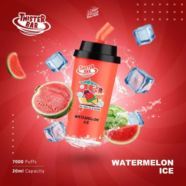 Watermelon Ice Twister Bar 7000 Puffs Prefilled Vape