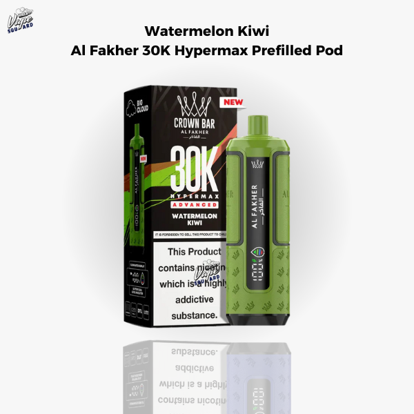 Watermelon Kiwi Al Fakher 30K Hypermax Prefilled Pod Kit