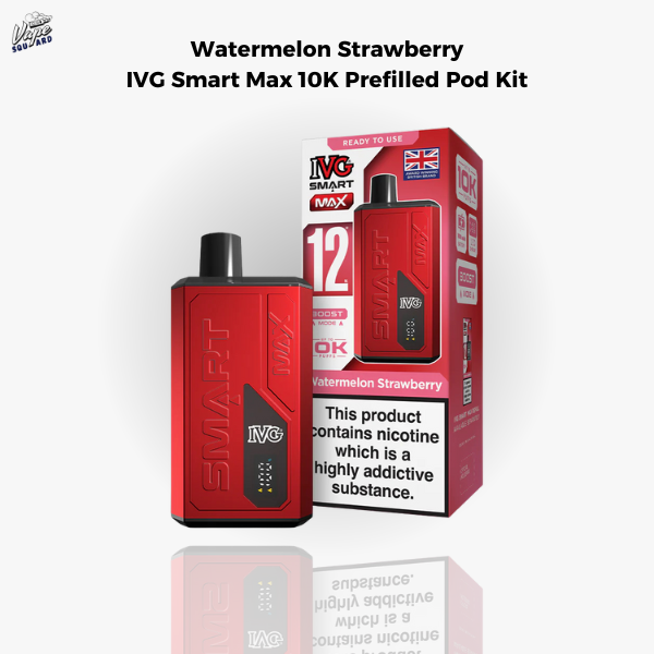 Watermelon Strawberry IVG Smart Max 10K Prefilled Pod Kit