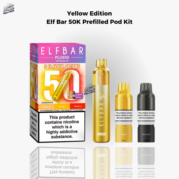 Yellow Edition Elf Bar 50K Prefilled Pod Kit